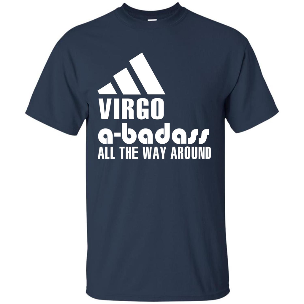 Virgo A-Badass All The Way Around T-shirt Navy