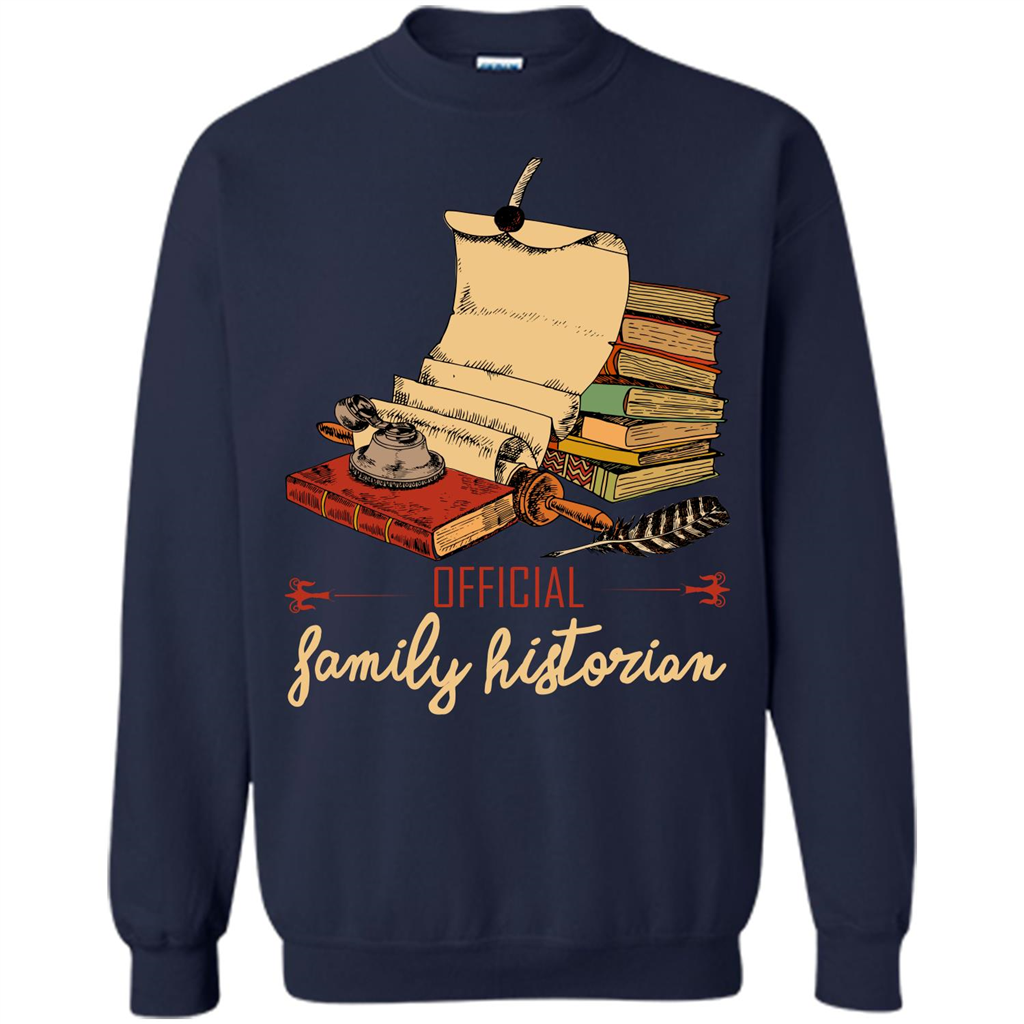 Family T-shirt Official Family Historian Navy