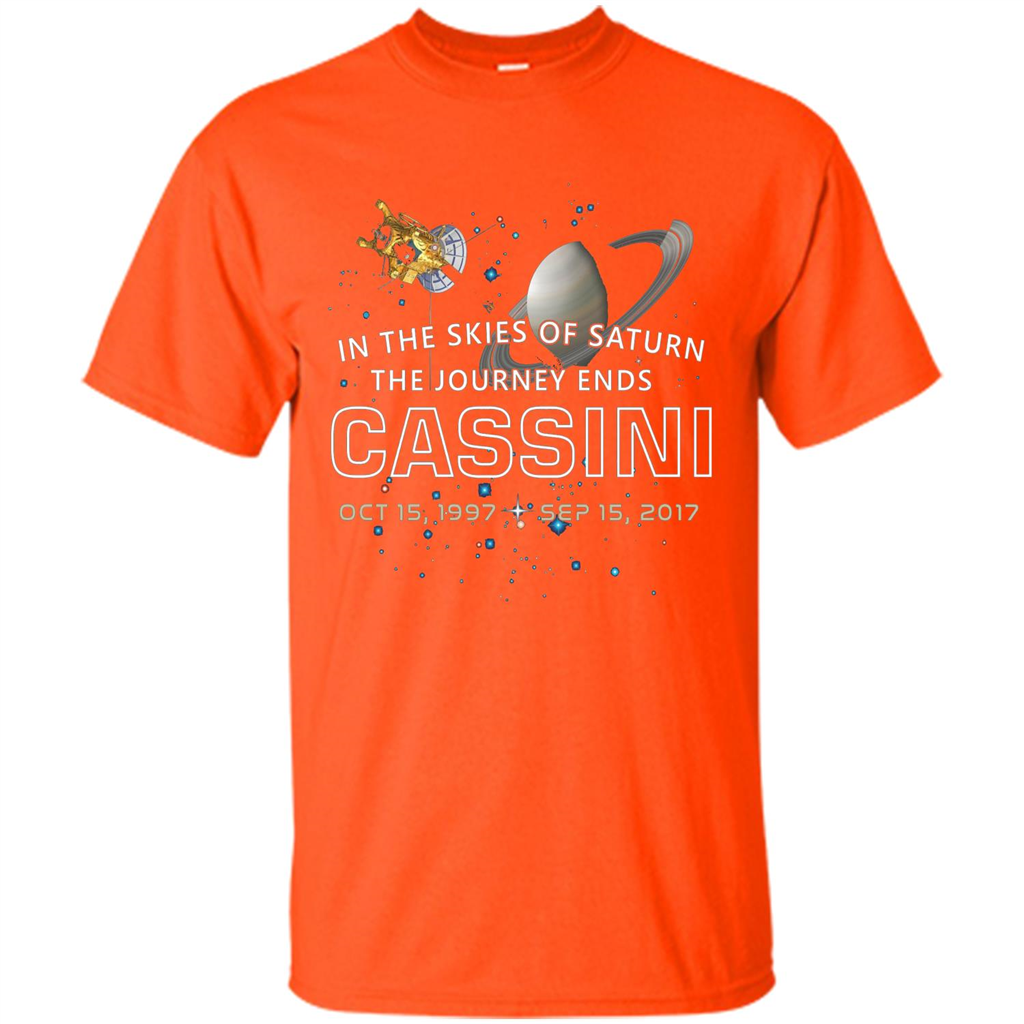 Cassini Spacecraft End Of Mission At Saturn T-shirt Orange