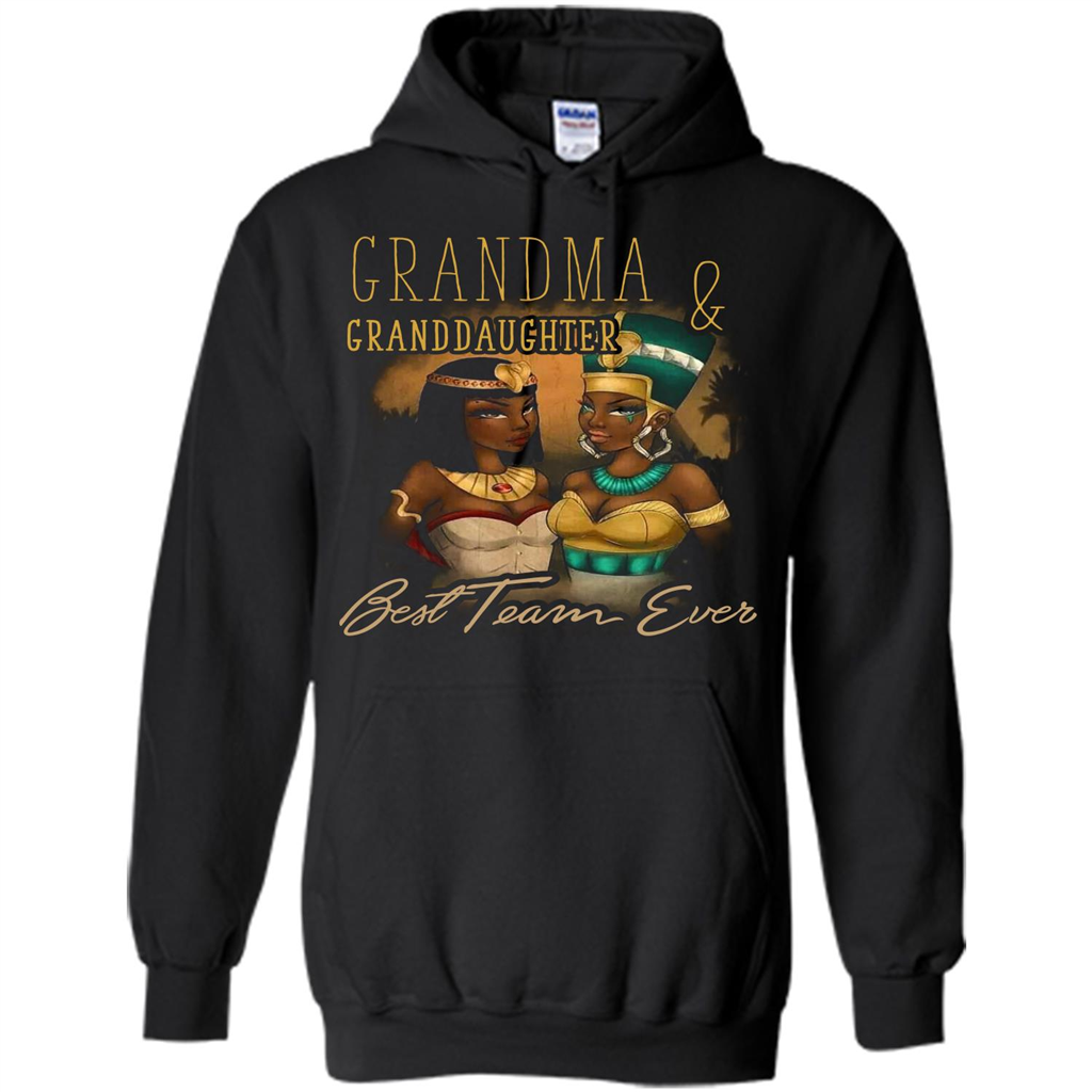 Family T-shirt Grandma Granddaughter Best Team Ever T-shirt Orange