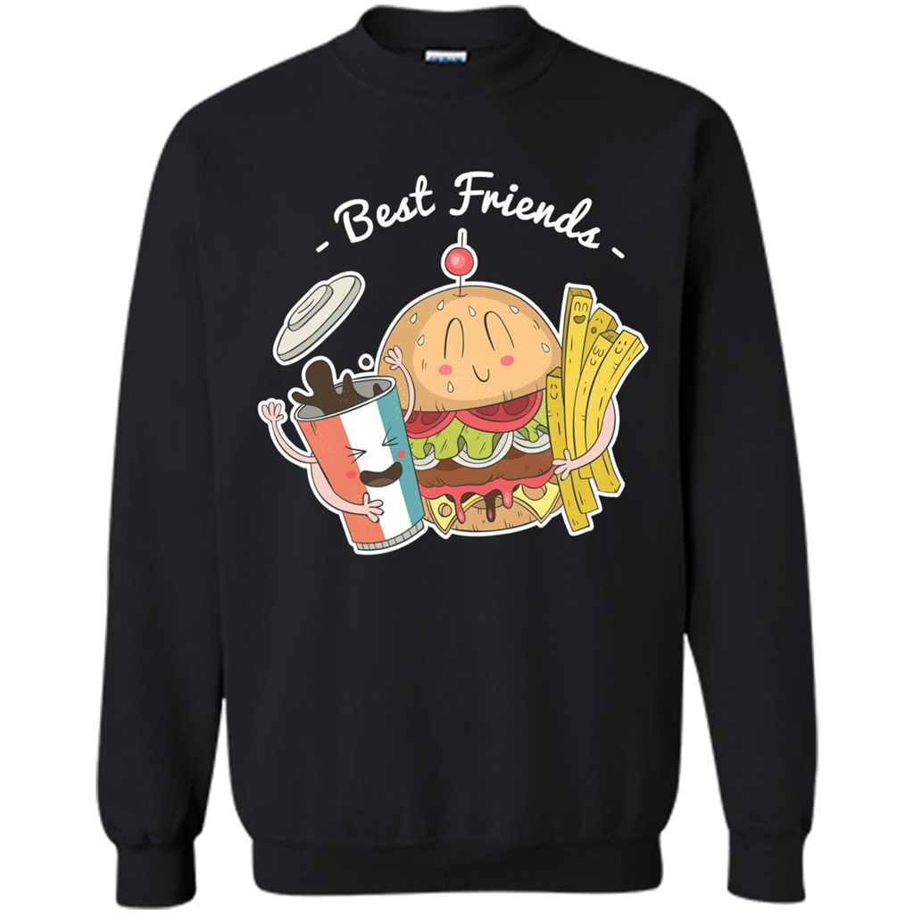 Burger Lover T-shirt Best Friends Delicious Black
