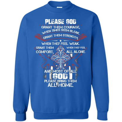 God Bless Our Soldier T-shirt Royal