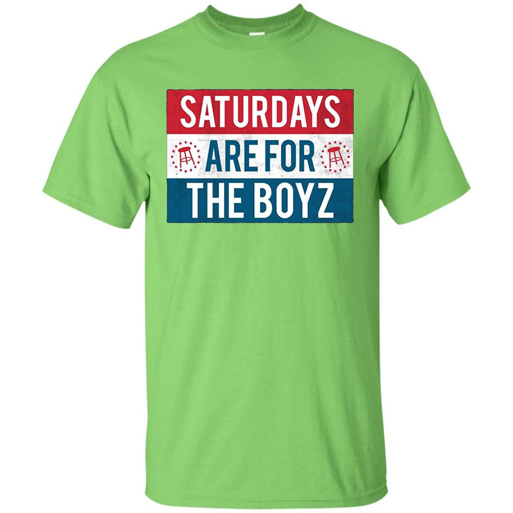 Saturdays Are For The Boyz T-shirt Lime