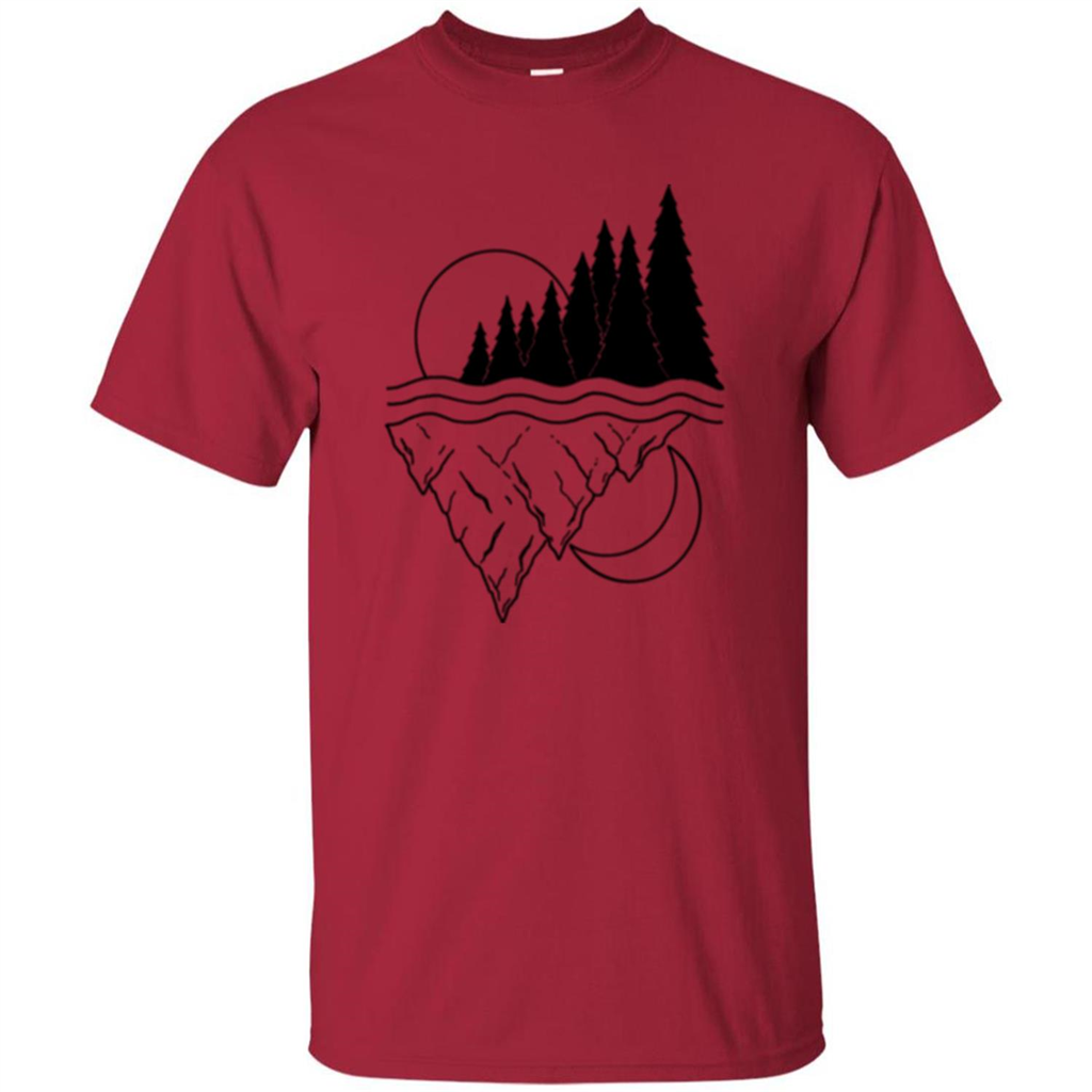 Nature Merged Moon And Sun T-shirt Cardinal