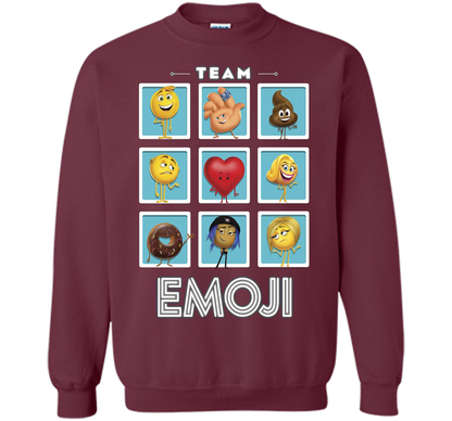 The Emoji Movie Team Emoji Panels Graphic T-Shirt shirt Maroon