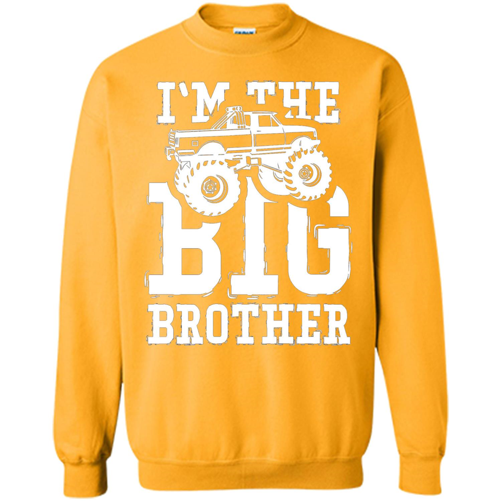 I'm The Big Brother Monster Truck T-shirt Gold