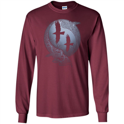 Odin's Revens T-shirt Maroon