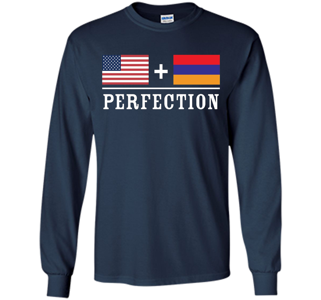 American + Armenian = Perfection Flag T-Shirt t-shirt Navy