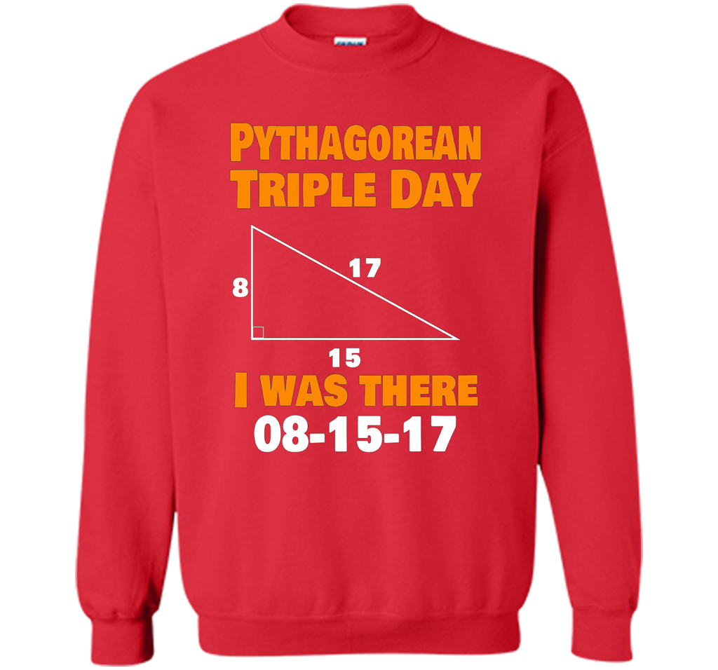 Pythagorean Triple Day 2017 8-15-17 Geeky T-shirt Red