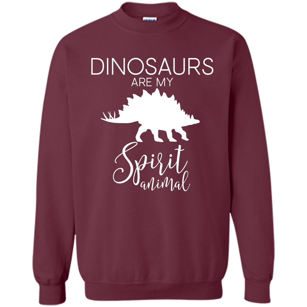 Dinosaur T-Shirt Dinosaurs Are My Spirit Animal Maroon