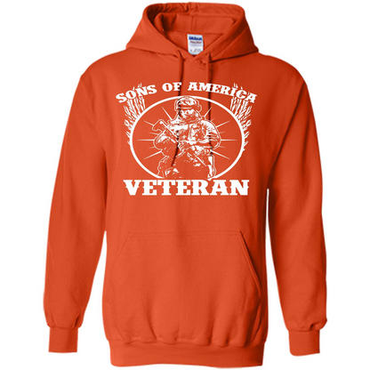 Military T-shirt Sons Of America Veteran Orange