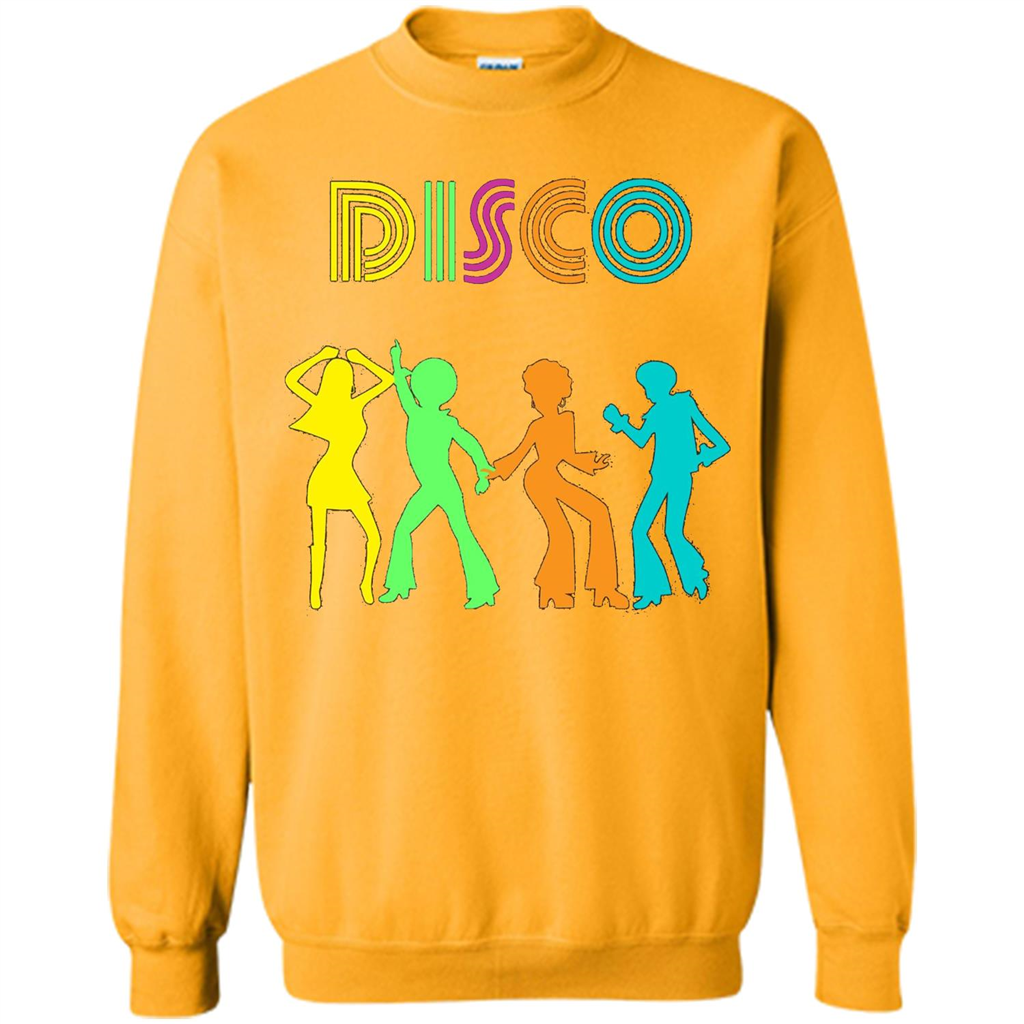 Disco Dancers Dancing Design T-shirt Gold