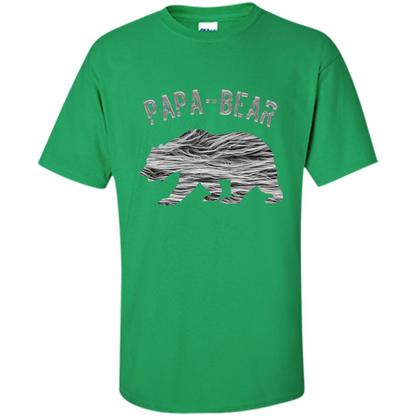 Fathers Day T-shirt Papa Bear Irish Green