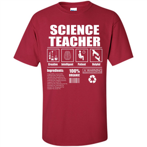 Science Teacher T-shirt Science Teacher Facts T-shirt