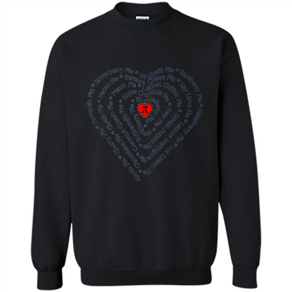 Love Math T-shirt I Love Pie Black