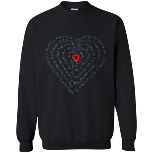 Love Math T-shirt I Love Pie Black