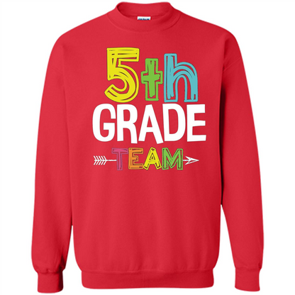 Back To School T-shirt Team Fifth Grade Teacher Red