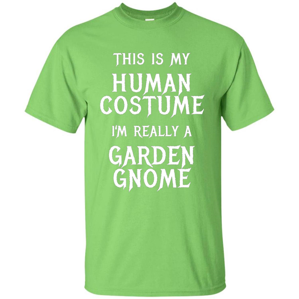 Garden Gnome Halloween Costume T-shirt Lime