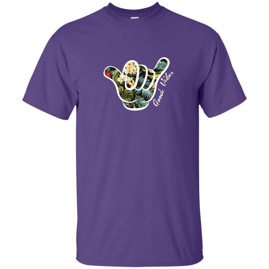 Shaka Good Vibes T-shirt Purple