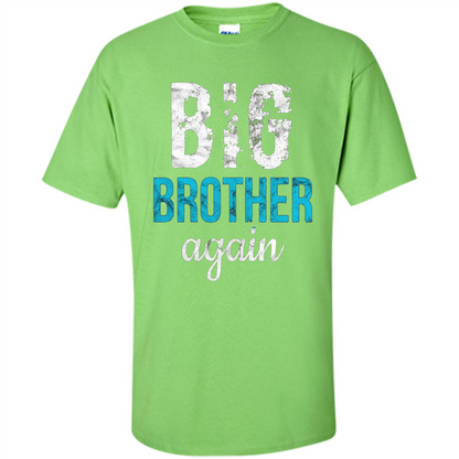 Big Brother Again Distressed T-shirt Lime