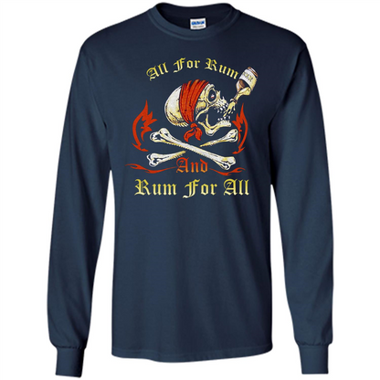 Rum T-shirt All for Rum And Rum For All T-shirt Navy