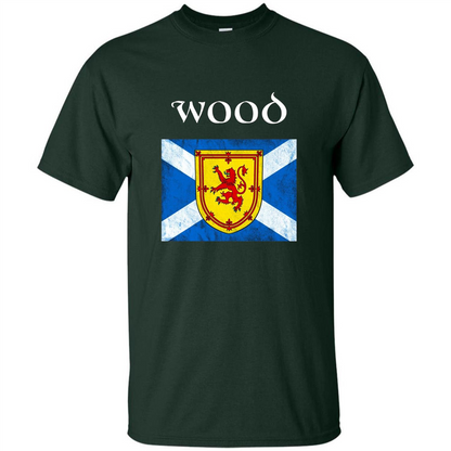Scottish Clan Wood T-shirt Forest Green