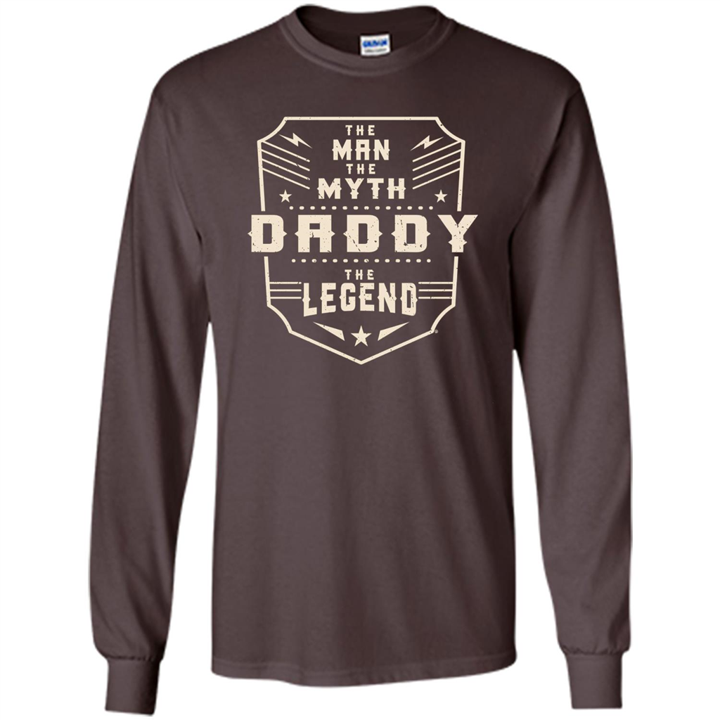 Fathers Day T-shirt The Man The Myth The Daddy The Legend Dark Chocolate