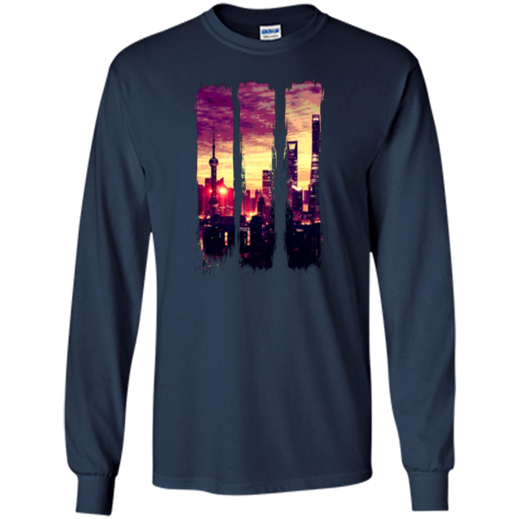Sunset City T-shirt Navy