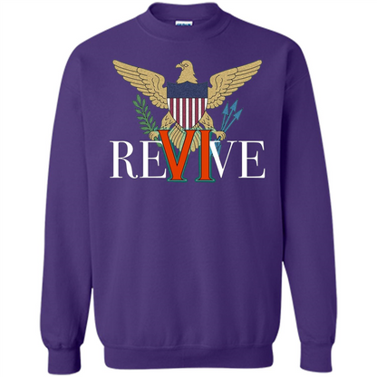 Revive the VI US Virgin Islands Strong T-shirt Purple