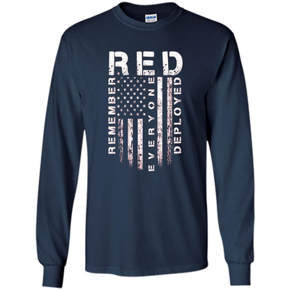 Red Friday - Remember Everyone Veteran Deployed T-shirt Navy