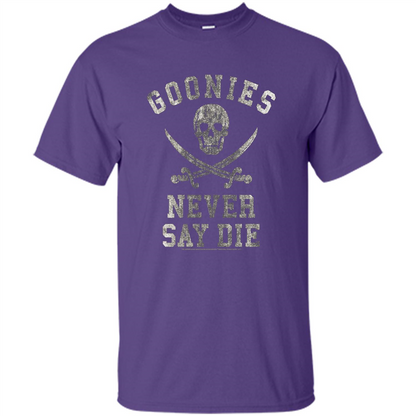 Goonies Never Say Die T-shirt Purple