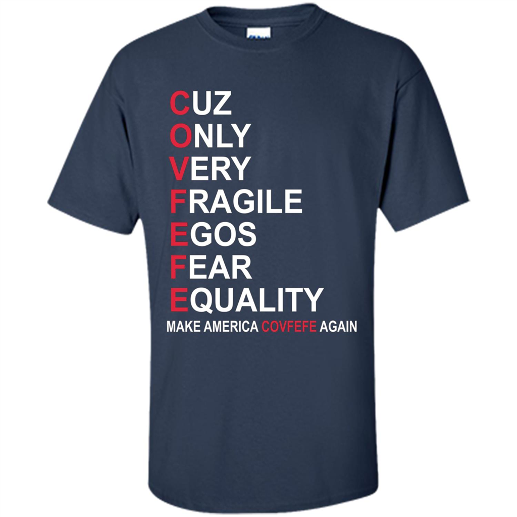 American T-shirt Make America Covfefe Again Navy