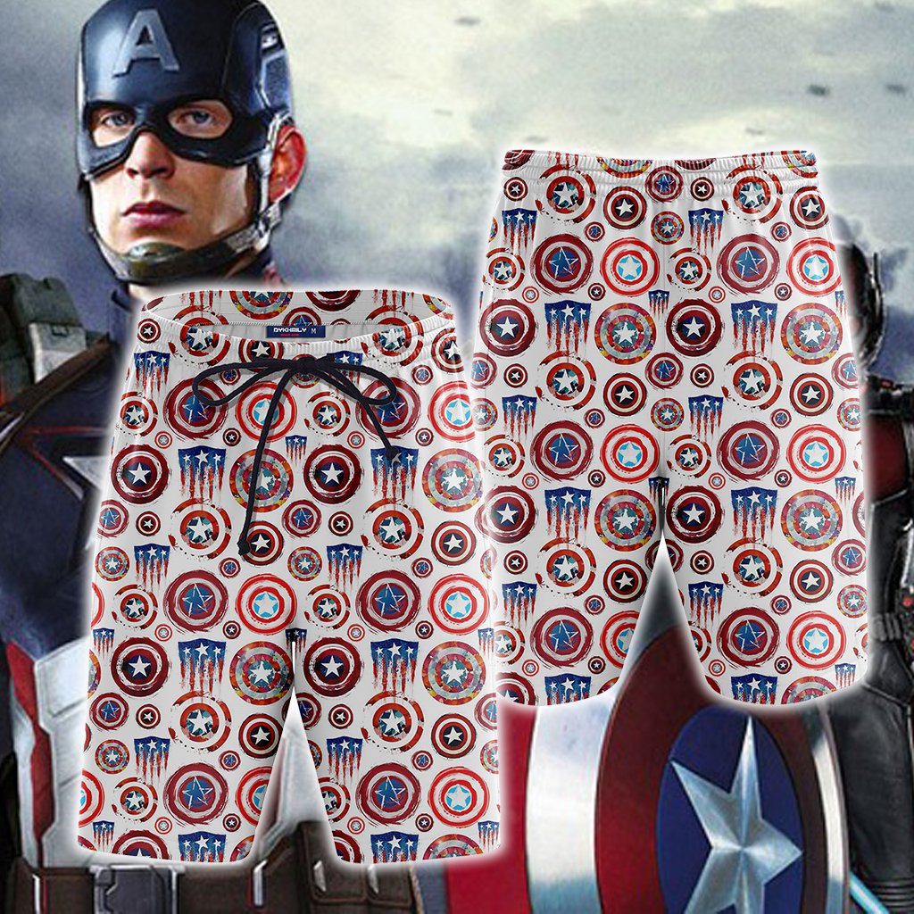 Captain America New Collection Beach Short Version 4