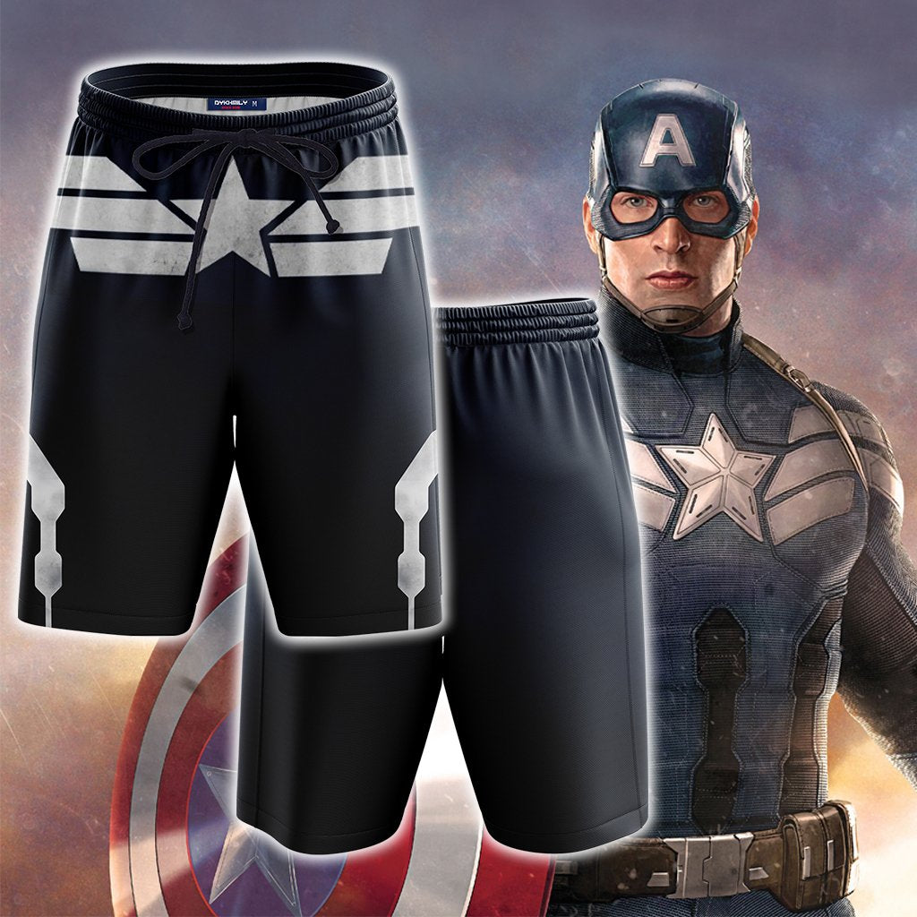 Captain America New Collection Beach Short Version 2
