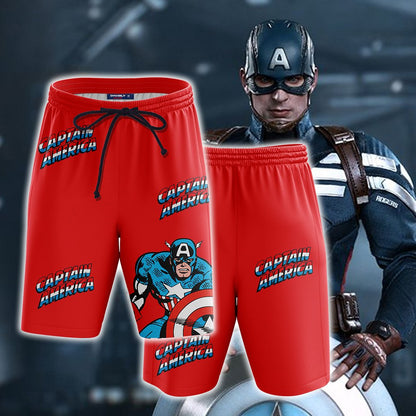 Captain America New Collection Beach Short Version 3