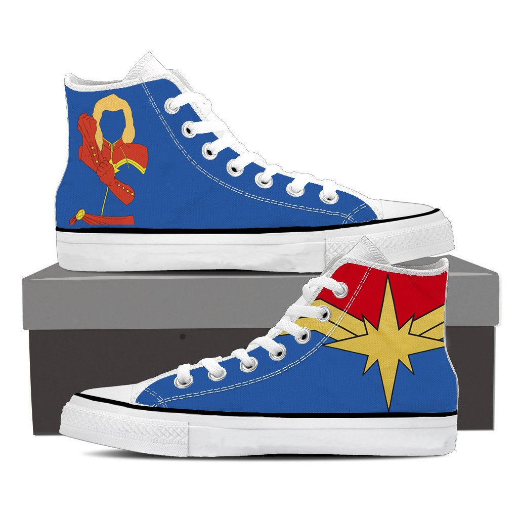 Captain Marvel High Top Shoes