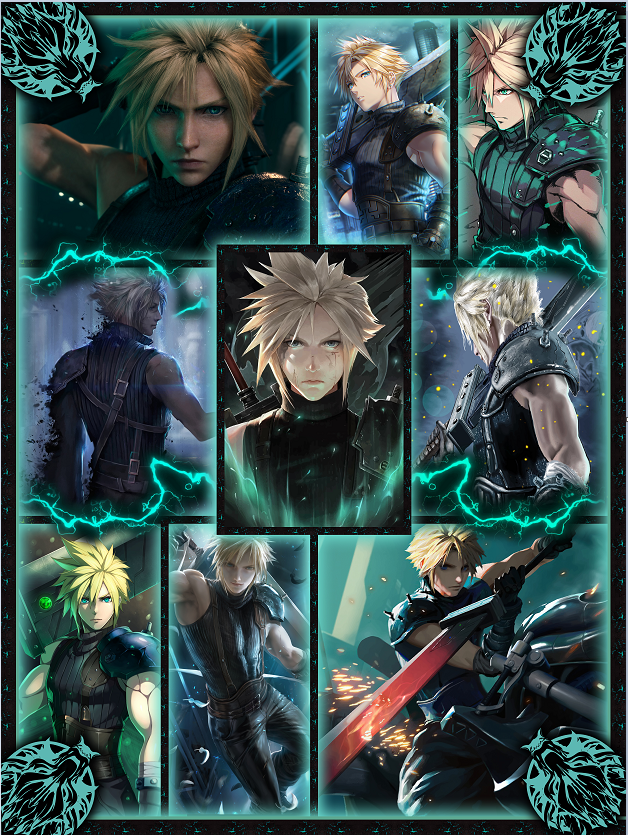 Final Fantasy VII Cloud Strike3D Bed Set