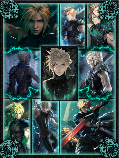 Final Fantasy VII Cloud Strike3D Bed Set
