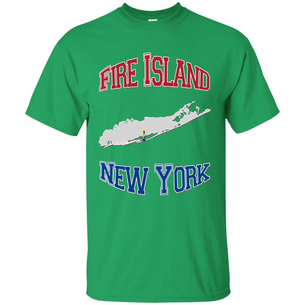 Fire Island New York T-shirt Irish Green