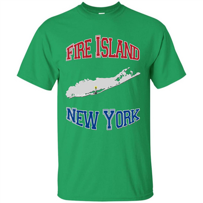 Fire Island New York T-shirt Irish Green