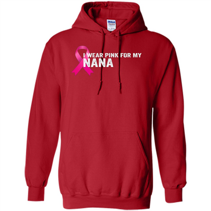 Breast Cancer Awareness T-shirt I Wear Pink For My Nana Red