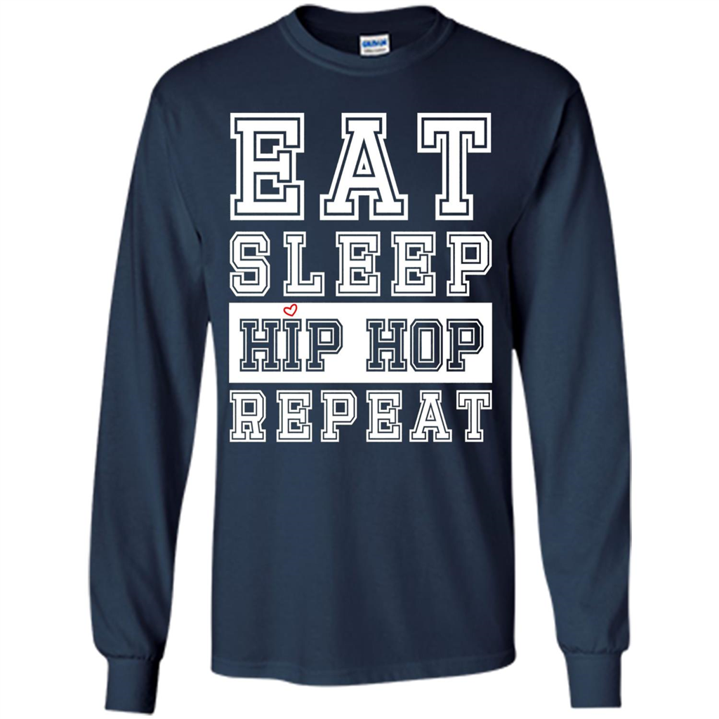 Eat Sleep Hip Hop Repeat T-shirt Navy