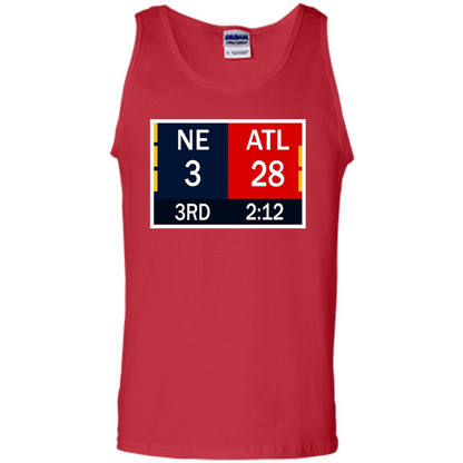 NE 3 ATL 28 Final T-shirt 2 Sides 1 Game Red