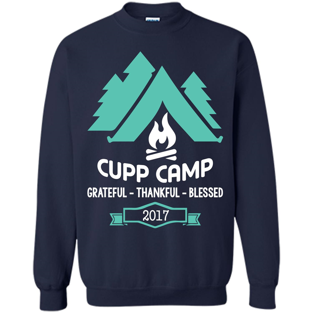 Camping T-shirt Cupp Camp Grateful - Thankful - Blessed 2017 Navy