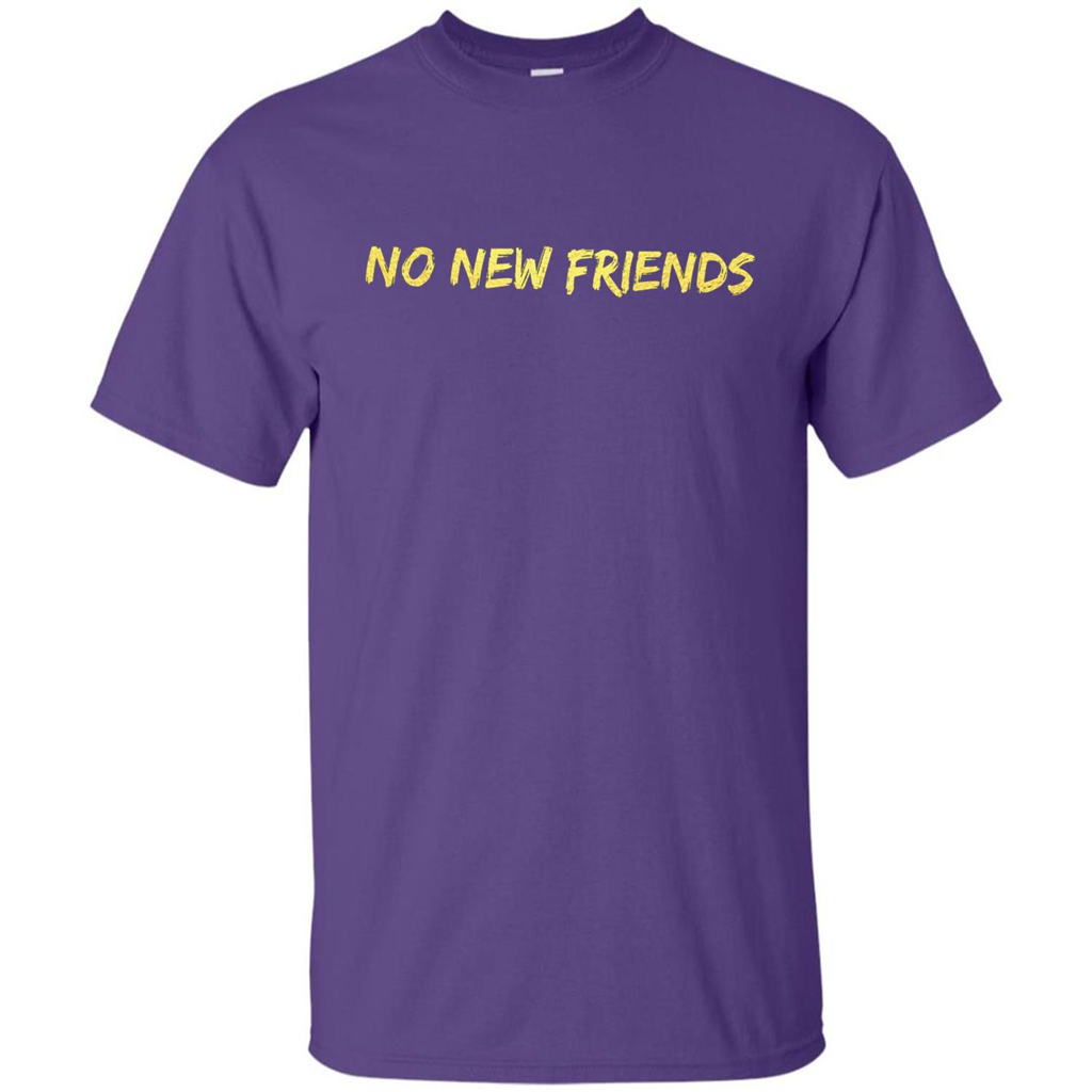 No New Friends T-Shirt Purple
