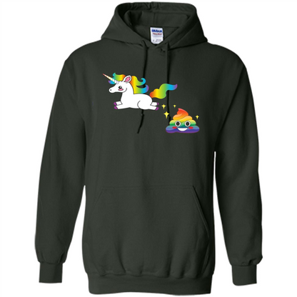 Unicorn Rainbow Poop Funny Cute Emojis T-shirt