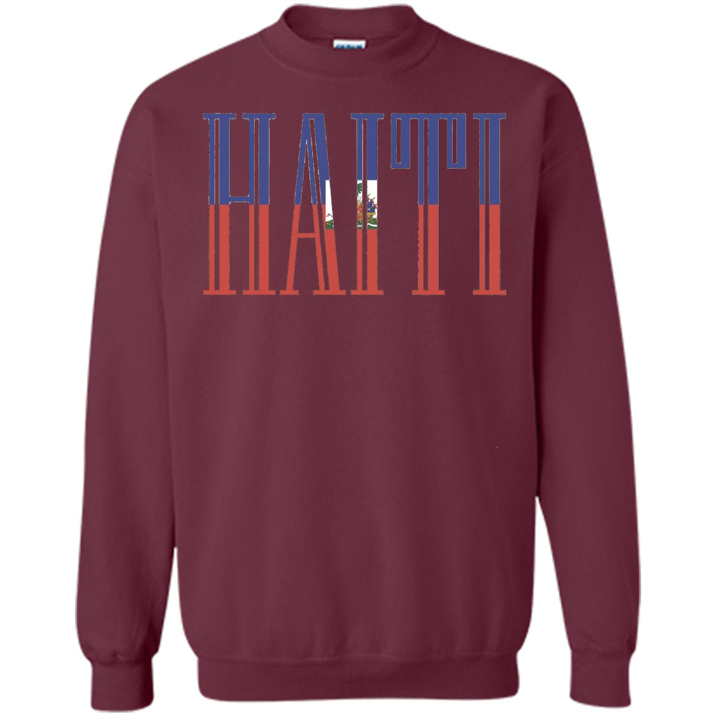 Haiti T Shirt Flag Of Haiti Maroon