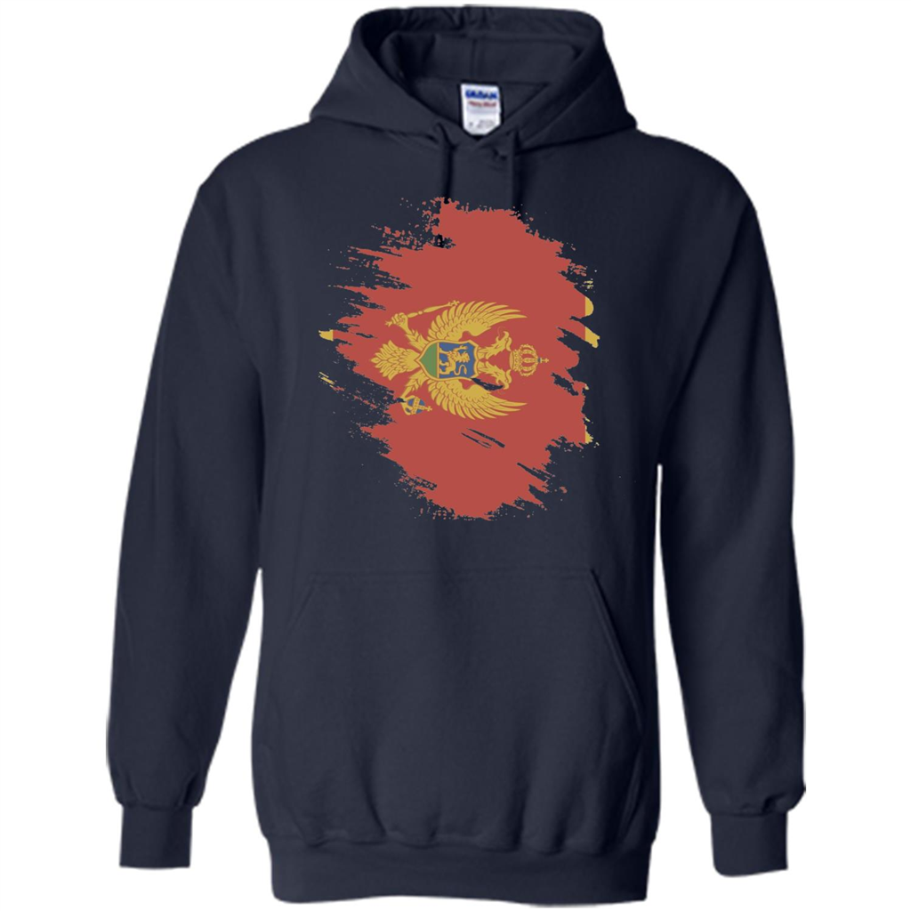 Flag of Montenegro T-shirt National Montenegrin Navy