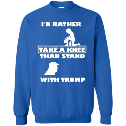 American T-shirt I'd Rather Take A Knee T-shirt Royal
