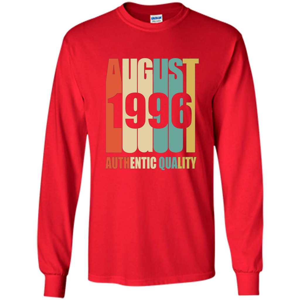 August 1996 Authentic Quality T-shirt Red